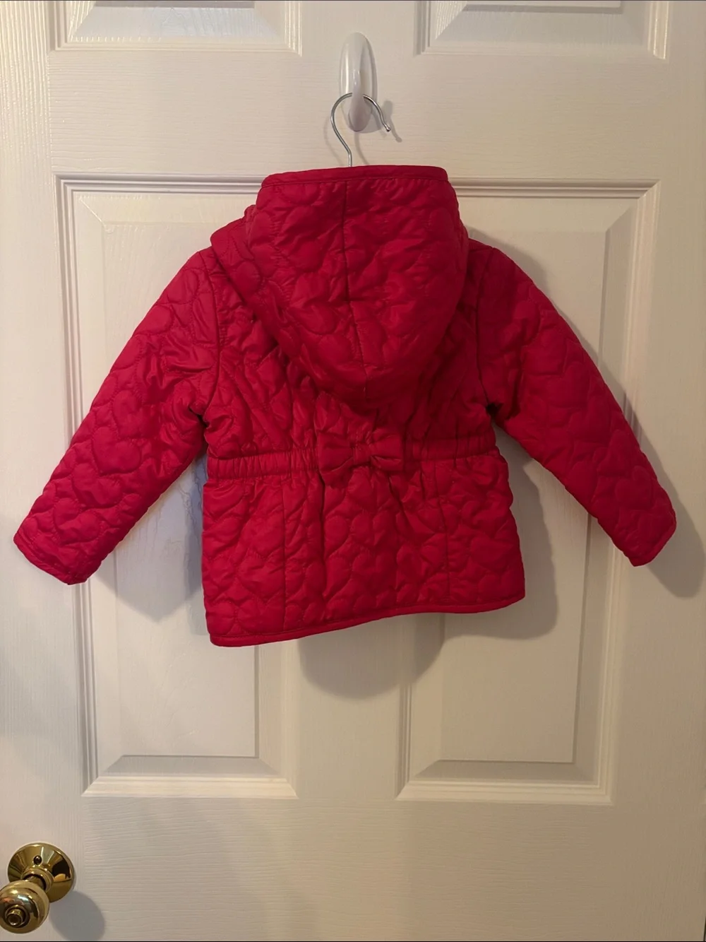 Old Navy Toddler girl Quilted Hooded Puffer Jacket - Bright Pink